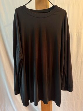 Black Long Sleeve Women's Tunic Pantsuit